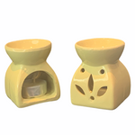 Ceramic Tea Light Wax Melt / Oil Burner - Cream